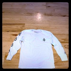 Boys white Volcom long sleeve shirt - never worn